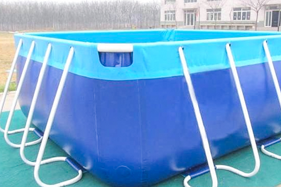 Schwimm- und Watsport Graues PVC-Pooltuch